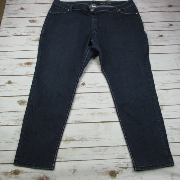 Avenue Denim Jegging Button Flap Pockets 26 / 28 - Picture 2 of 7